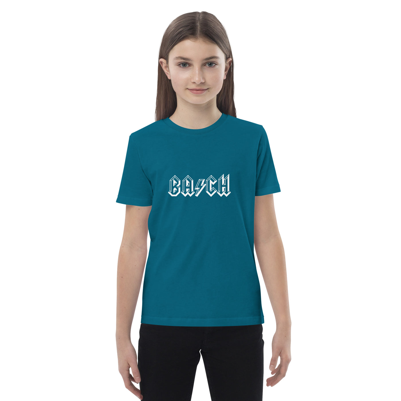 Kids Organic Bach in Black T-shirt