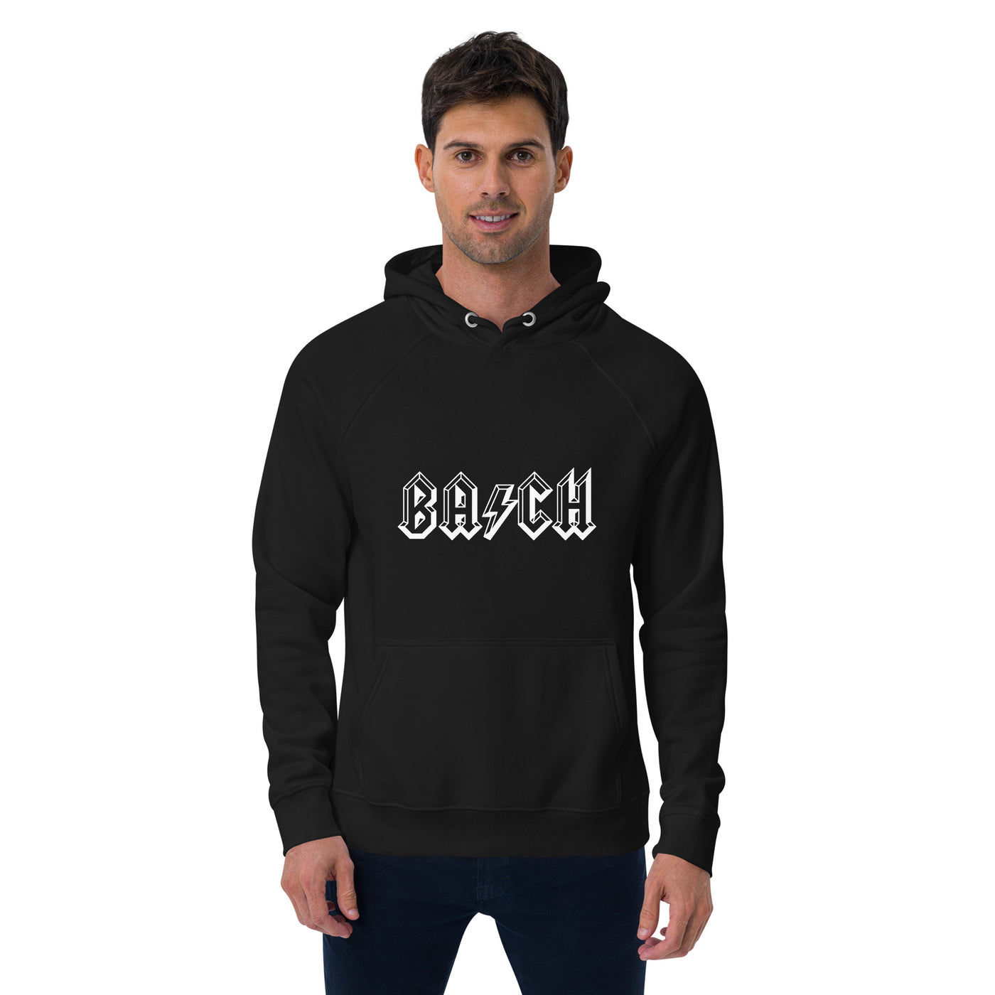 Unisex Eco Hoodie Bach in Black