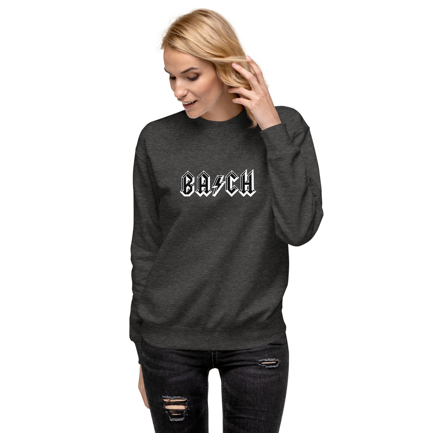 Unisex Bach in Black Sweatshirt