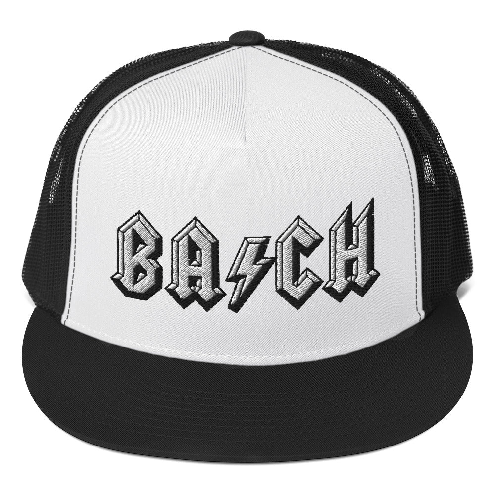 Bach in Black Trucker Cap