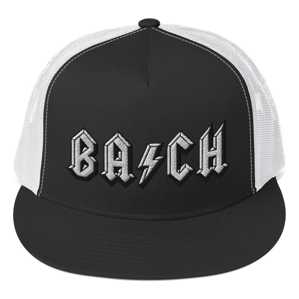 Bach in Black Trucker Cap