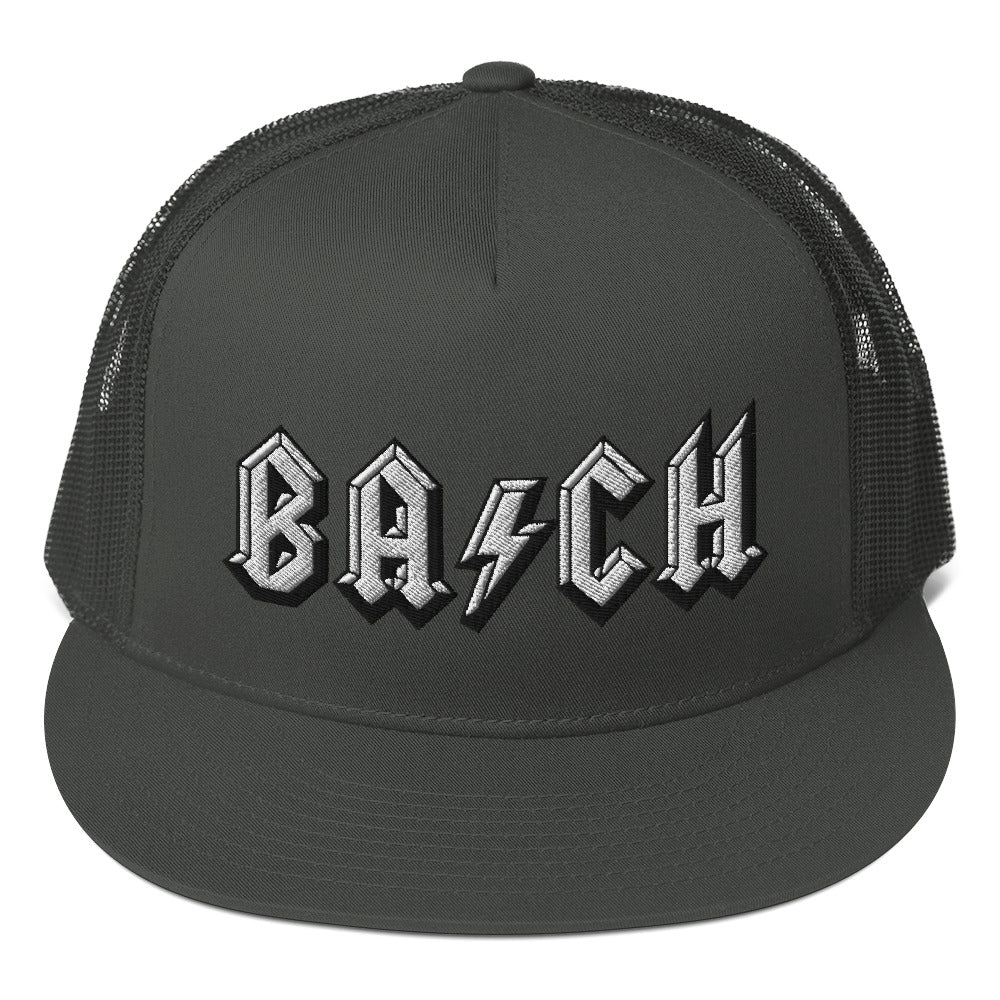 Bach in Black Trucker Cap