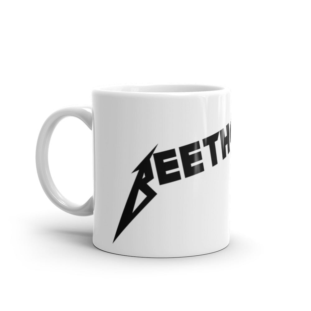 Beet'allica white mug (angled)